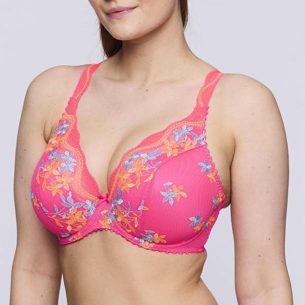 PrimaDonna Cala Luna half padded plunge bra C-G cup, color blogger pink