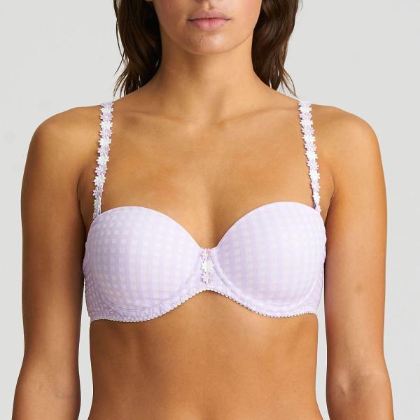 Marie Jo Avero padded bra - strapless, color tiny iris