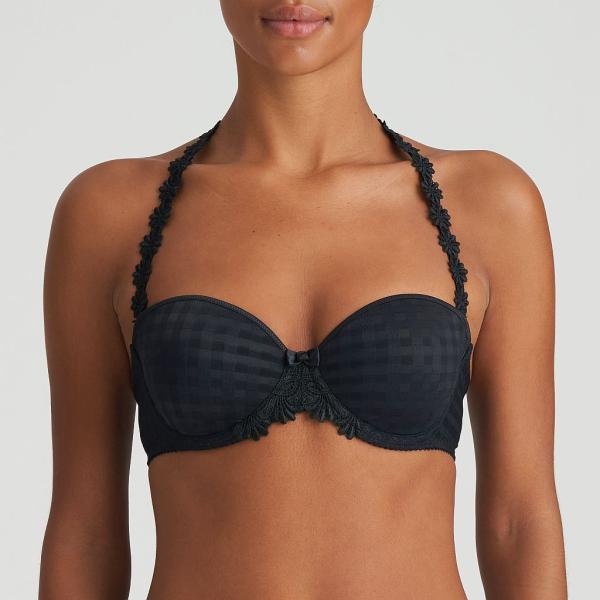 Marie Jo Avero padded bra - strapless B-E cup, color black