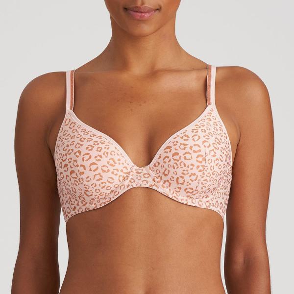 Marie Jo Benicio padded triangle bra A-E cup, color pearly pink
