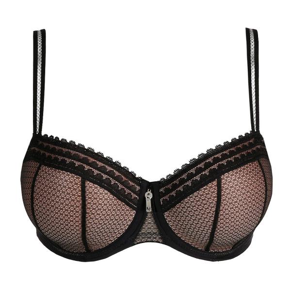 PrimaDonna Twist I Want You padded balcony wire bra, color black