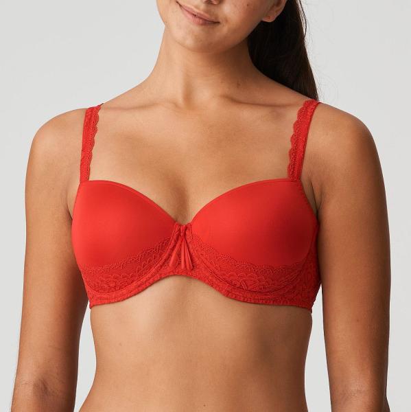 PrimaDonna Twist I Do padded balcony wire bra C-E cup, color scarlet