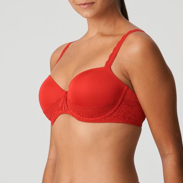 PrimaDonna Twist I Do padded balcony wire bra C-E cup, color scarlet