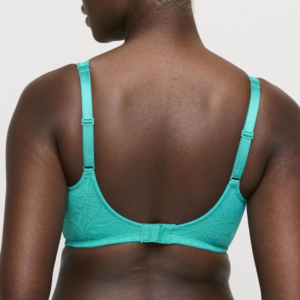PrimaDonna Twist Palermo padded balcony wire bra C-H cup, color sunny teal