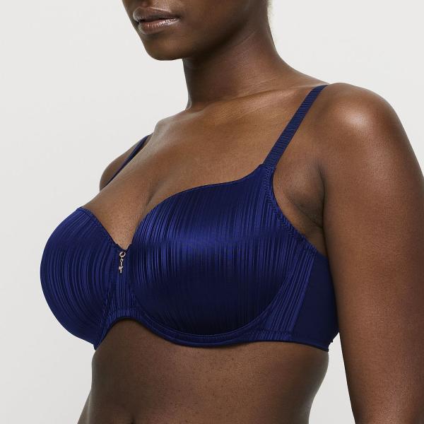 PrimaDonna Twist Knokke padded bra - heart shape C-H cup, color sapphire blue