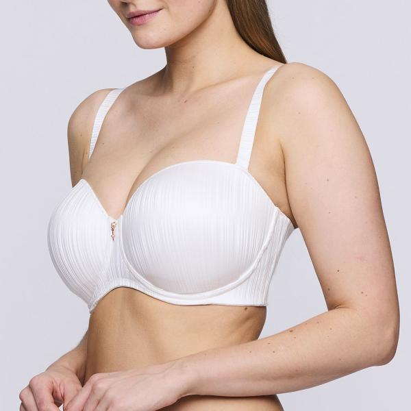 PrimaDonna Twist Knokke padded bra - strapless C-G cup, color natural