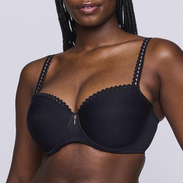 PrimaDonna Twist Vivgirl padded balcony wire bra B-G cup, color black