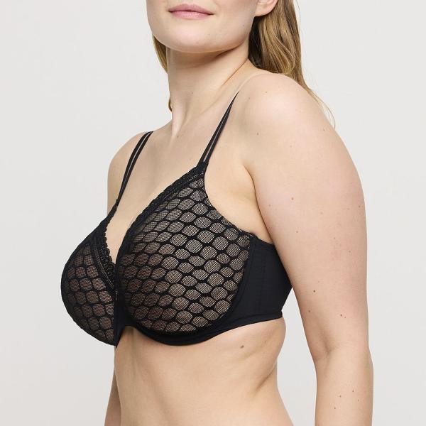 PrimaDonna Twist Nako Bügel BH unterlegt Herzform Cup C-G, Farbe schwarz
