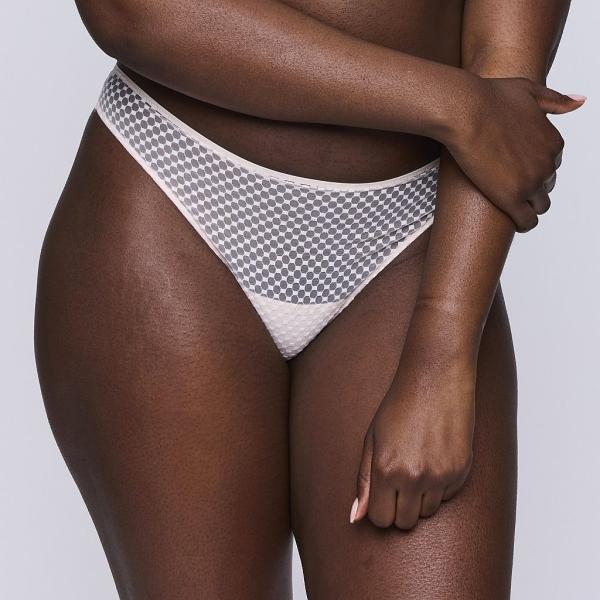 PrimaDonna Twist Glass Beach thong, color crystal pink