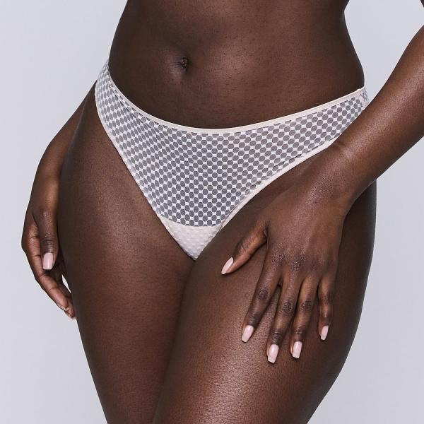 PrimaDonna Twist Glass Beach thong, color crystal pink