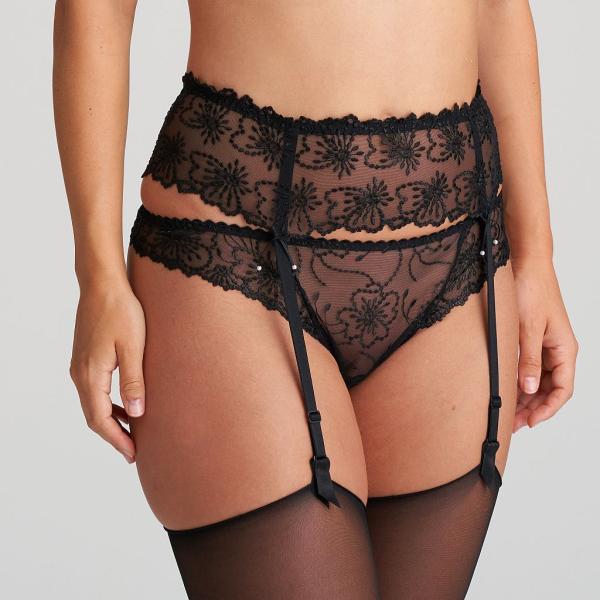 Marie Jo Jane suspender belt, color black