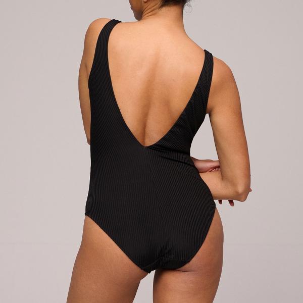 Marie Jo Swim Emly Badeanzug tief dekolletiert ohne Bügel, Farbe schwarz
