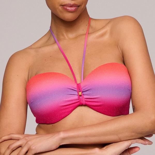 Marie Jo Swim Nusa Dua Bikini top strapless padded, color spectral