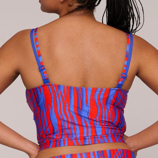 PrimaDonna Swim Skudai Tankini full cup padded, color wild stripes