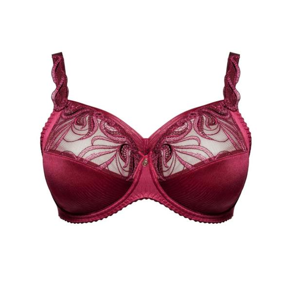 Ulla Lingerie Féminine wired bra  Carmen H-L cup, color bordeaux