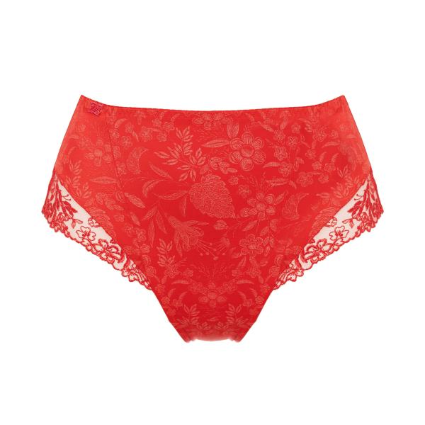Ulla Lingerie Féminine high briefs Jasmin 38-60, color poppy-red