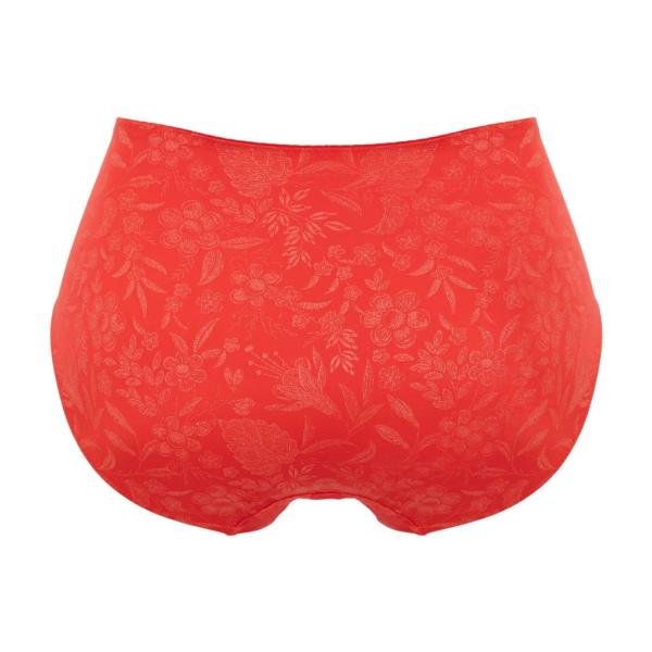 Ulla Lingerie Féminine high briefs Jasmin 38-60, color poppy-red