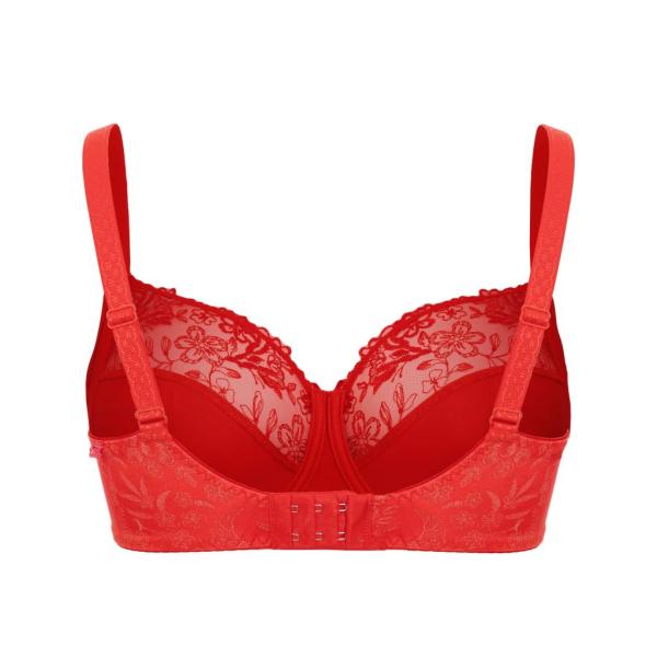 Ulla Lingerie Féminine wired bra Jasmin B - L cup, color poppy-red