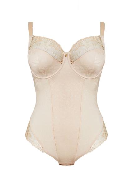 Ulla Lingerie Féminine Jasmin body cup B-G, color powder