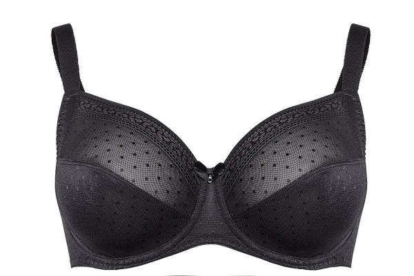 Ulla Lingerie Féminine Meghan BH mit Bügel Cup H-L, Farbe schwarz