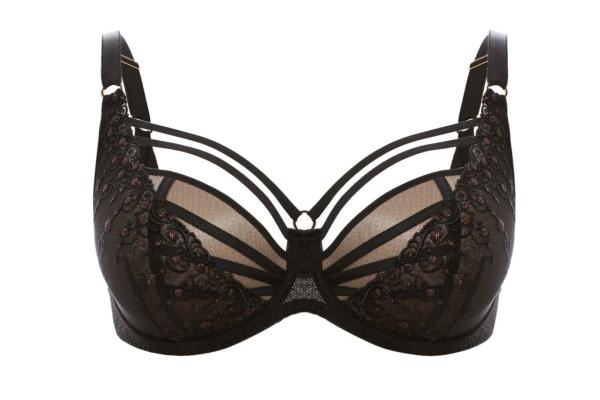 Ulla Lingerie Féminine Bügel BH Exclusive Line Cup D-I, Farbe schwarz