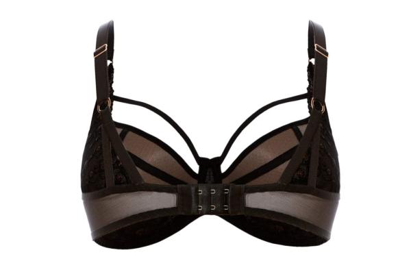 Ulla Lingerie Féminine Bügel BH Exclusive Line Cup D-I, Farbe schwarz