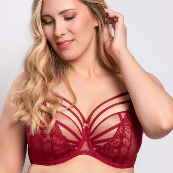 Ulla Lingerie Féminine wired bra Exclusive Line D-I cup, color sunset