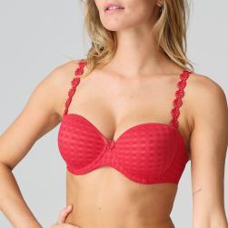 Preview: Marie Jo Avero padded bra - strapless B-E cup, color scarlet