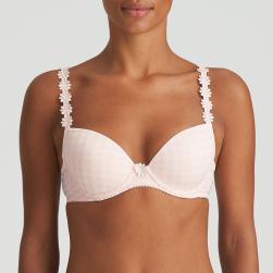 Marie Jo Avero padded bra deep plunge B-F cup, color pearly pink