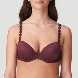 Marie Jo Avero padded bra deep plunge B-F cup, color wine