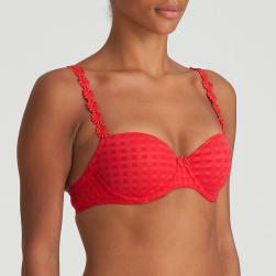 Preview: Marie Jo Avero padded bra - balcony B-F cup, color scarlet