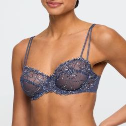Preview: Marie Jo Jane balcony - horizontal seam B-E cup, color blue shadow