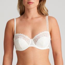 Marie Jo Jane half padded balcony bra A-E cup, color natural