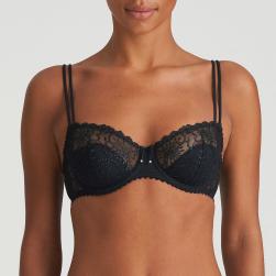 Marie Jo Jane half padded balcony bra A-E cup, color black