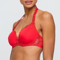 Preview: Marie Jo Jane padded wire bra heart shape A-E cup, color true red