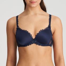 Marie Jo Jane padded wire bra heart shape A-E cup, color velvet blue