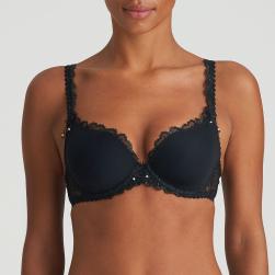Marie Jo Jane padded wire bra heart shape A-E cup, color black