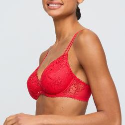 Preview: Marie Jo Jane push up removable pads A-E cup, color true red