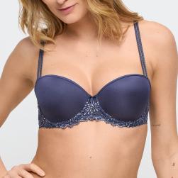 Marie Jo Jane padded bra - balcony B-F cup, color blue shadow