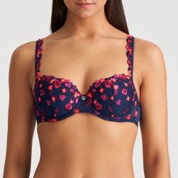 Marie Jo Nathy padded bra - balcony B-F cup, color water blue