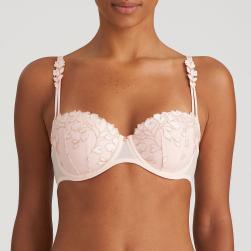 Marie Jo Leda padded bra - balcony B-F cup, color glossy pink
