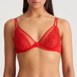 Marie Jo Danae deep plunge wire bra B-E cup, color red