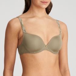 Preview: Marie Jo Agnes padded wire bra heart shape A-F cup, color golden olive