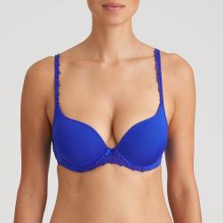 Marie Jo Nellie padded wire bra heart shape A-F cup, color electric blue