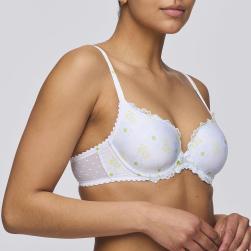Preview: Marie Jo Chen padded wire bra heart shape A-E cup, color white yacht