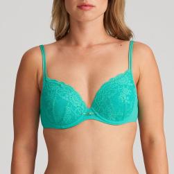 Marie Jo Melipha padded wire bra heart shape A-E cup, color vivid green