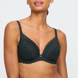 Marie Jo Jadei padded wir bra deep plunge B-E cup, color deep forest