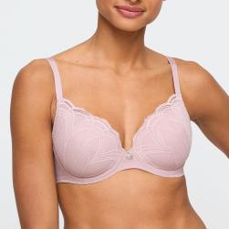 Marie Jo Cathia padded wire bra heart shape B-F cup, color bois de rose