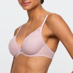 Preview: Marie Jo Cathia push up removable padsA-E cup, color bois de rose