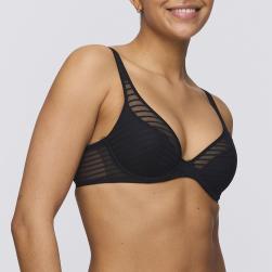 Preview: Marie Jo Basyl half padded plunge bra A-E cup, color black